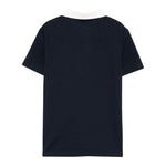 Tommy Hilfiger Polo Mezza Manica Tinta Unita con Logo per Bambino KB0KB09332 BLU TOMMY HILFIGER 