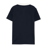 Tommy Hilfiger Polo Mezza Manica Tinta Unita con Logo per Bambino KB0KB09332 BLU TOMMY HILFIGER 