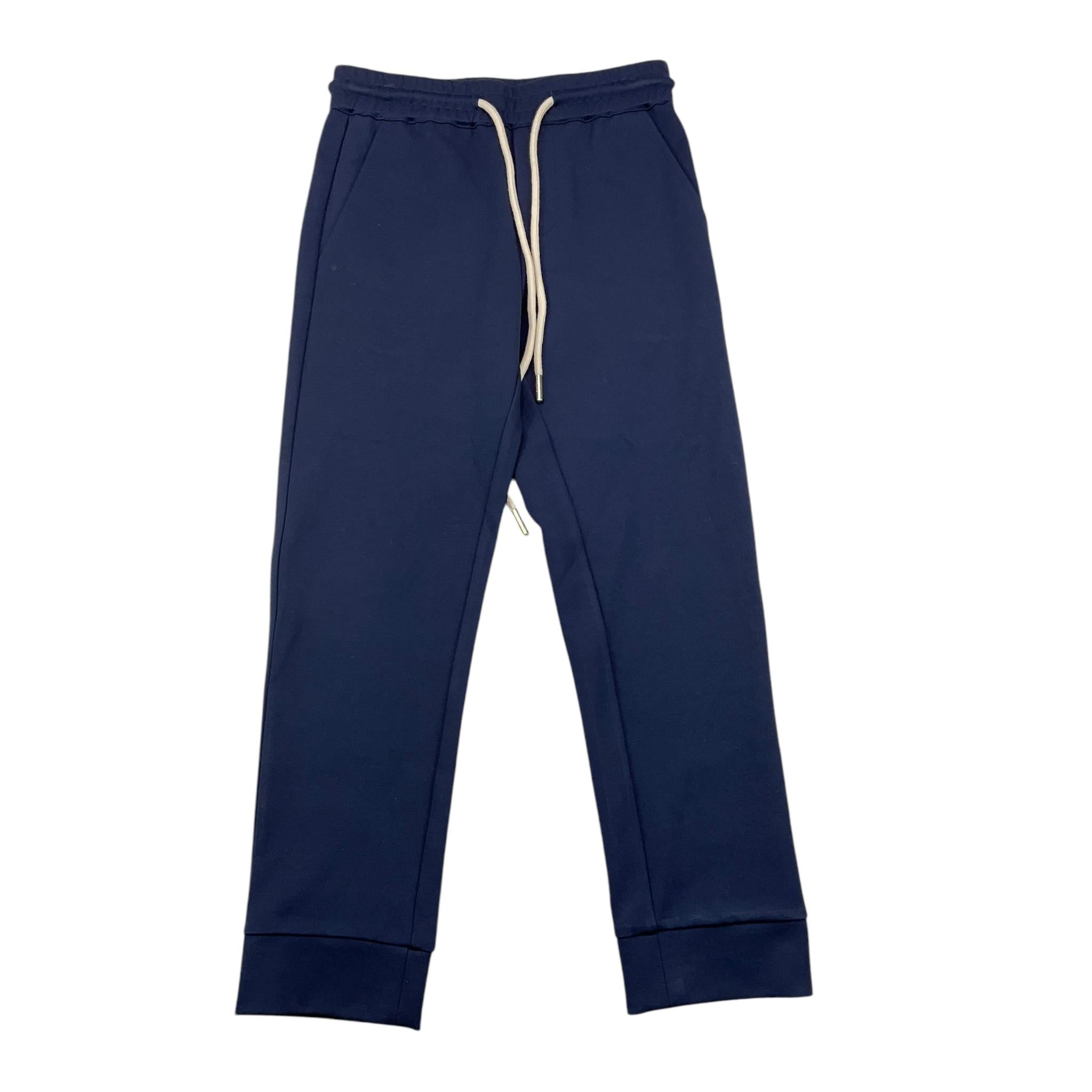 TRUSSARDI pantalone tinta unita con elastico in vita Blu per Bambino TBA25075PA BLU TRUSSARDI 