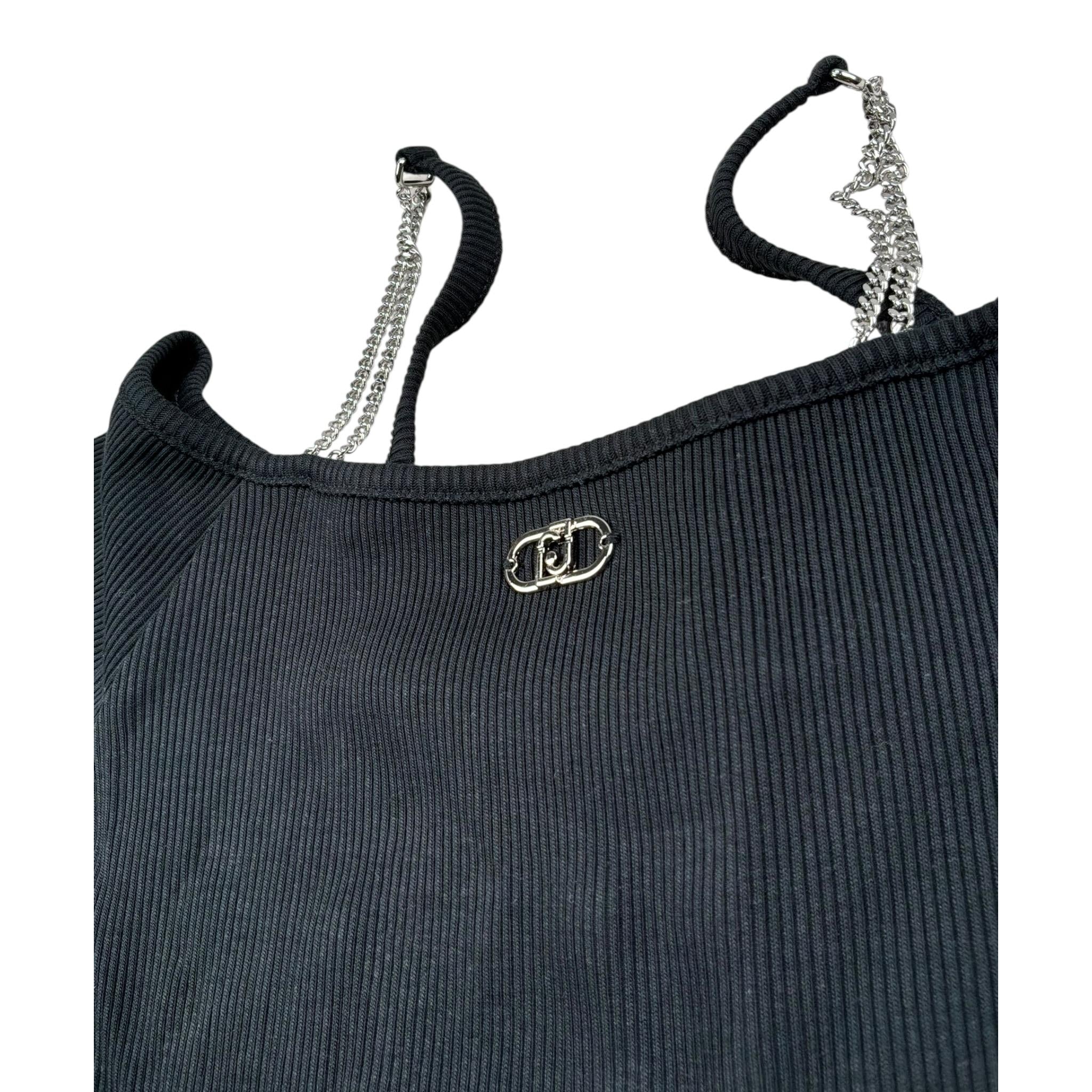 Liu Jo Body Tinta Unita A Costine per Bambina GA5069 NERO LIU JO 