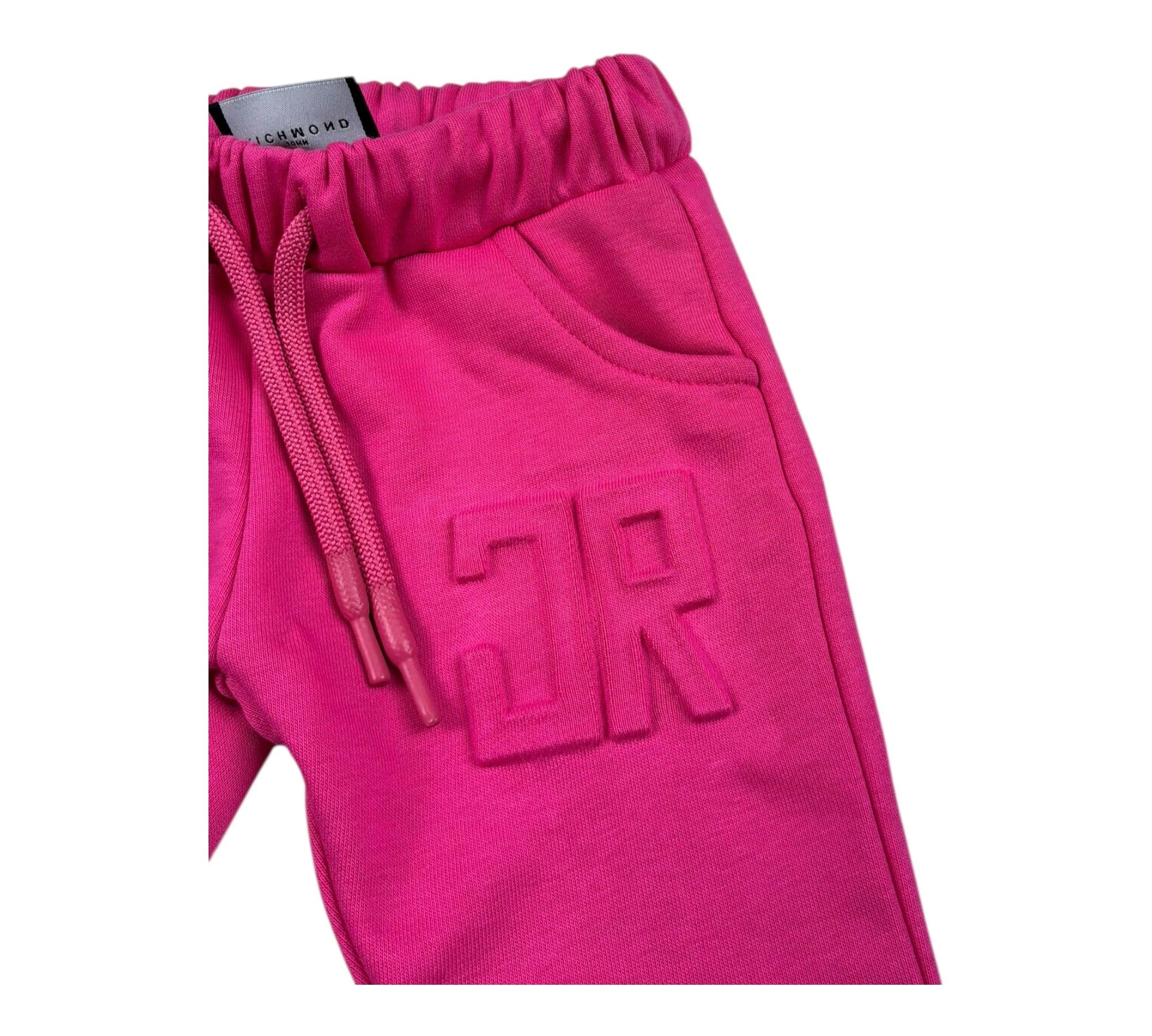 John Richmond Pantalone Tuta Tinta Unita con Logo per Neonata RIP26033PAA FUXIA JOHN RICHMOND 