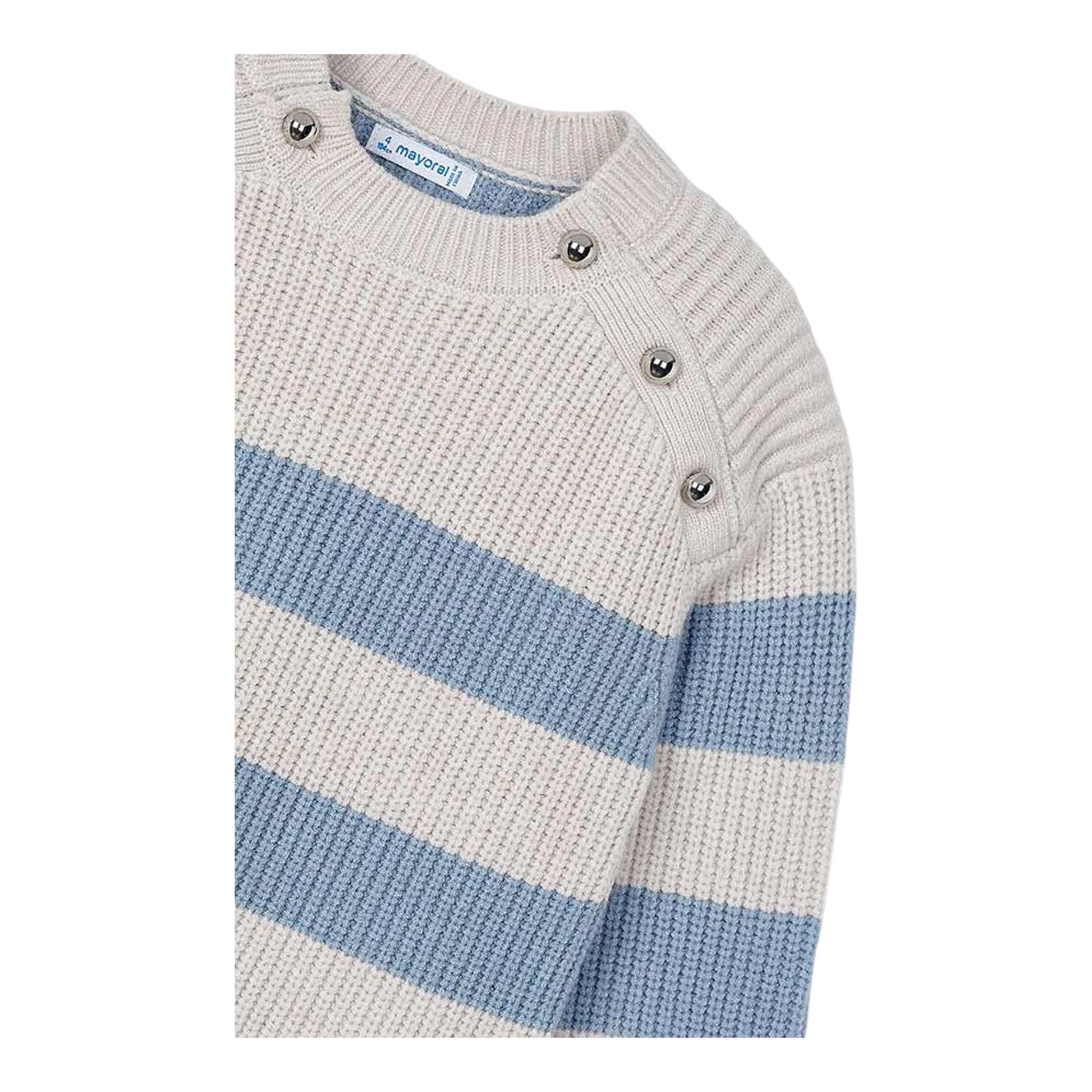 MAYORAL abito in maglia girocollo fantasia a righe Beige per Bambina 4924 BEIGE MAYORAL 