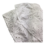 Met Top Tinta Unita In Pizzo Sangallo per Bambina ME366 BIANCO MET 