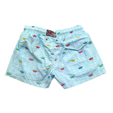 Saint Barth Costume Modello Boxer Tinta Unita con Stampa per Bambino 00995L BIANCO SAINT BARTH 