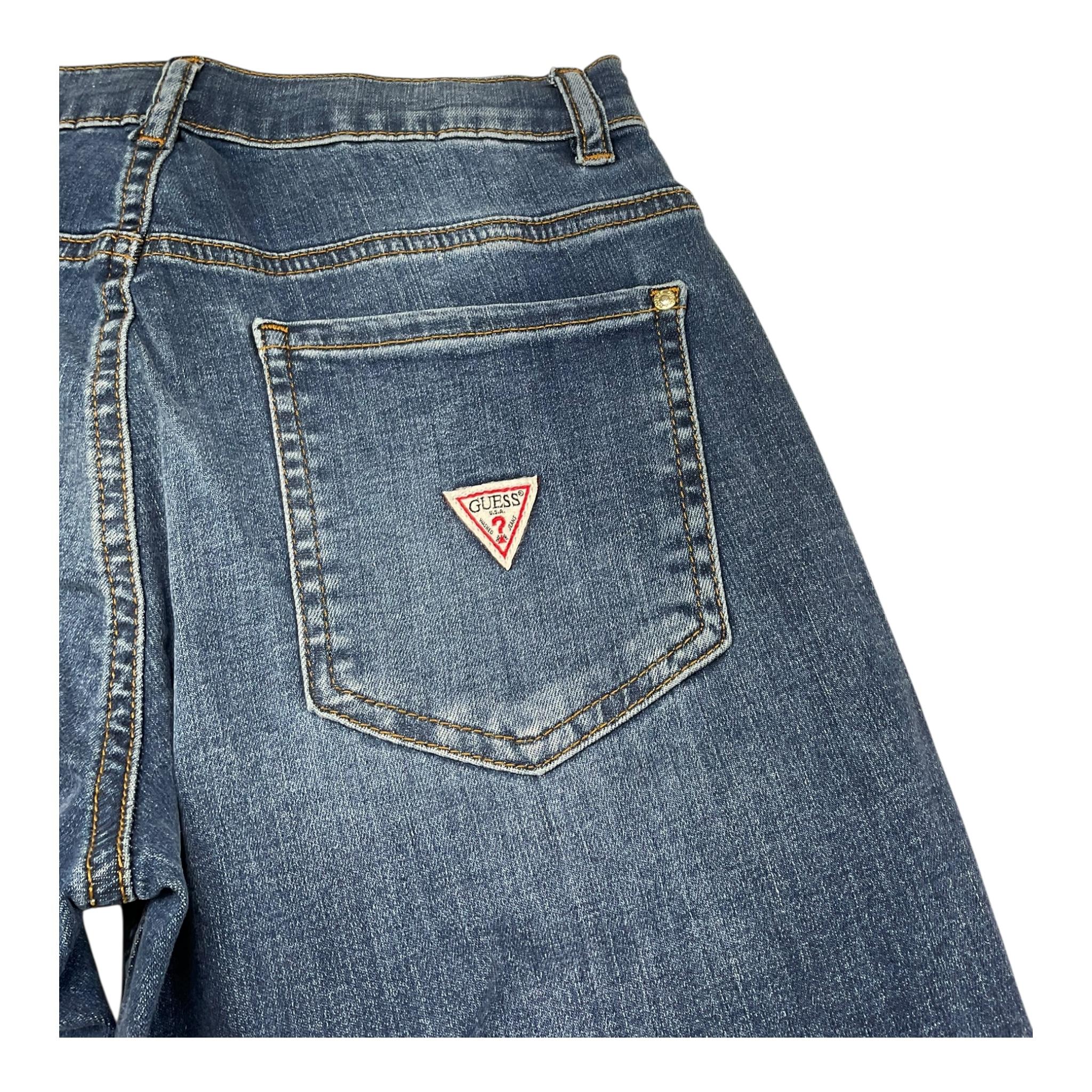 Guess Jeans Tinta Unita con Girovita Regolabile per Bambino J3YA17D4CA0 BLU GUESS 