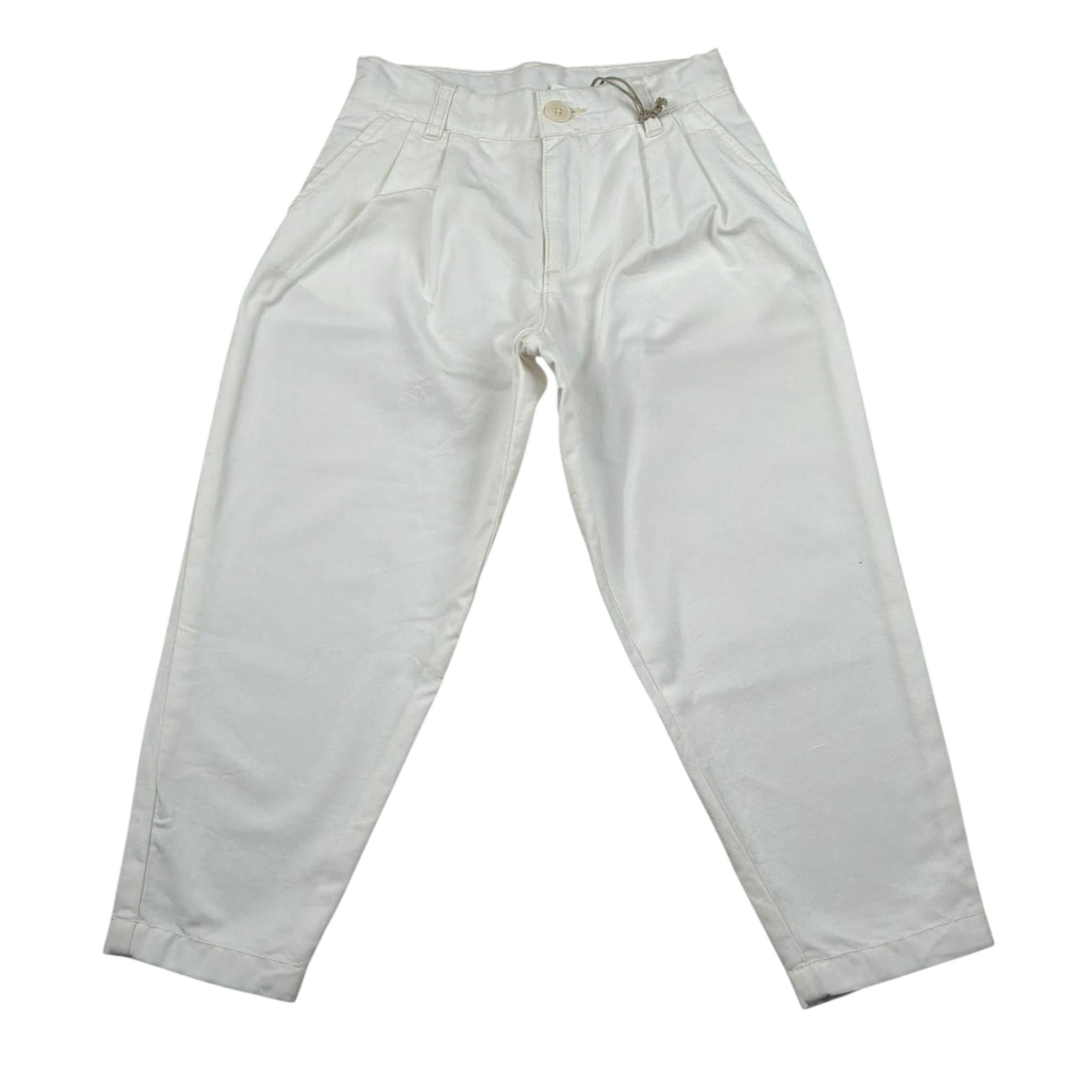 Eleventy Pantalone Tinta Unita con Tasche America per Bambino EW6Q10 PANNA ELEVENTY 