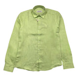 Alessandro Lamura Camicia Manica Lunga Tinta Unita Verde Per Bambino