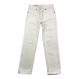 Dondup Pantalone Tinta Unita con Girovita Regolabile per Bambino DMPA262C BIANCO DONDUP 