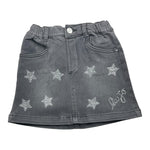 LIU JO gonna tinta unita in denim Grigio per Bambina KF4080D4119 GRIGIO LIU JO 