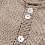 Le Coconne Cardigan Tinta Unita per Neonato 5855 BEIGE LE COCONNE 