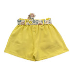 Janice Short Tinta Unita con Cintura per Bambina JN446B GIALLO JANICE 