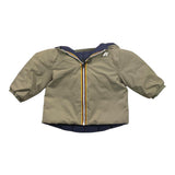 K-WAY giubbino reversibile con zip e cappuccio bicolore Verde/blu per Neonato K7132PWXX VERDE/BLU K-WAY 
