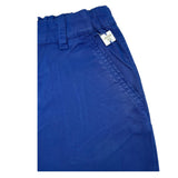 Carre'Ment Beau Pantalone Tinta Unita Con Girovita Regolabile Blu Per Bambino