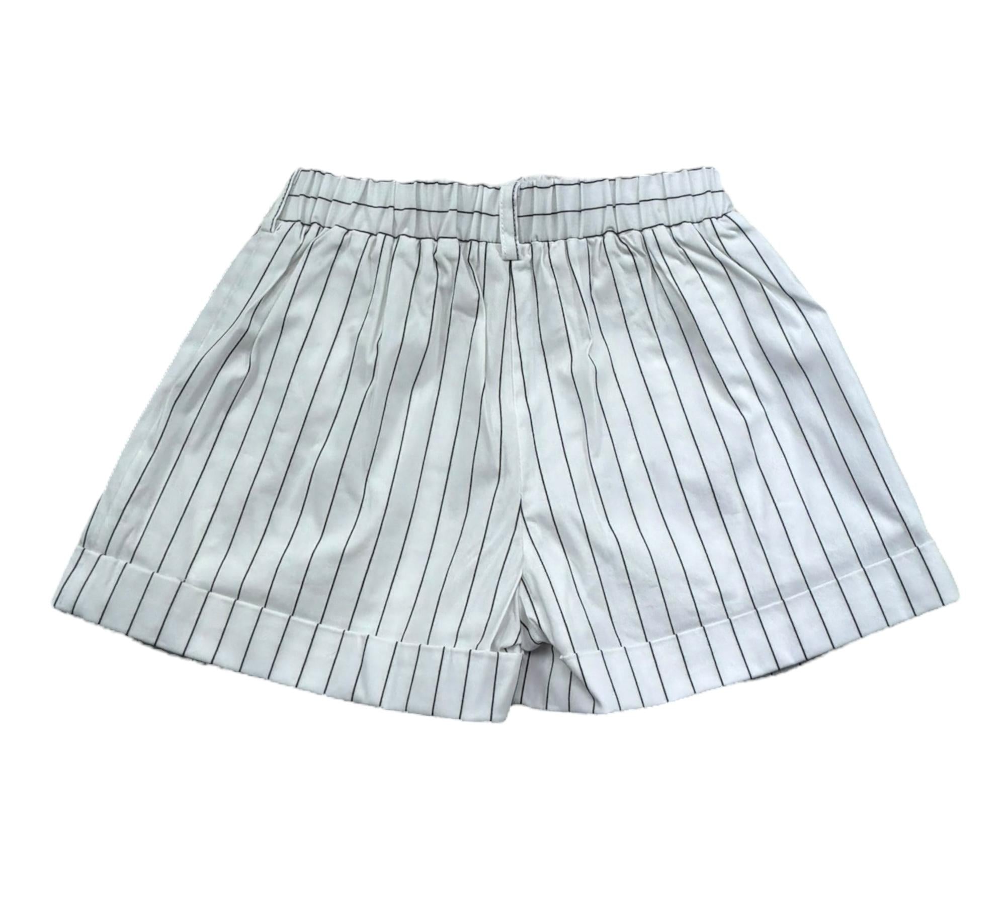 Liu Jo Short Tinta Unita con Elastico In Vita per Neonata KA5058N BIANCO LIU JO 