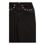 MICHAEL KORS jeans tinta unita con girovita regolabile Nero per Bambina R30182 NERO MICHAEL KORS 