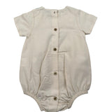 Babidu Pagliaccetto Tinta Unita Mezza Manica per Neonata 34402 BEIGE BABIDU 