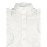 Marc Ellis Camicia Tinta Unita con Balze per Bambina JMJSH16684 BIANCO MARC ELLIS 
