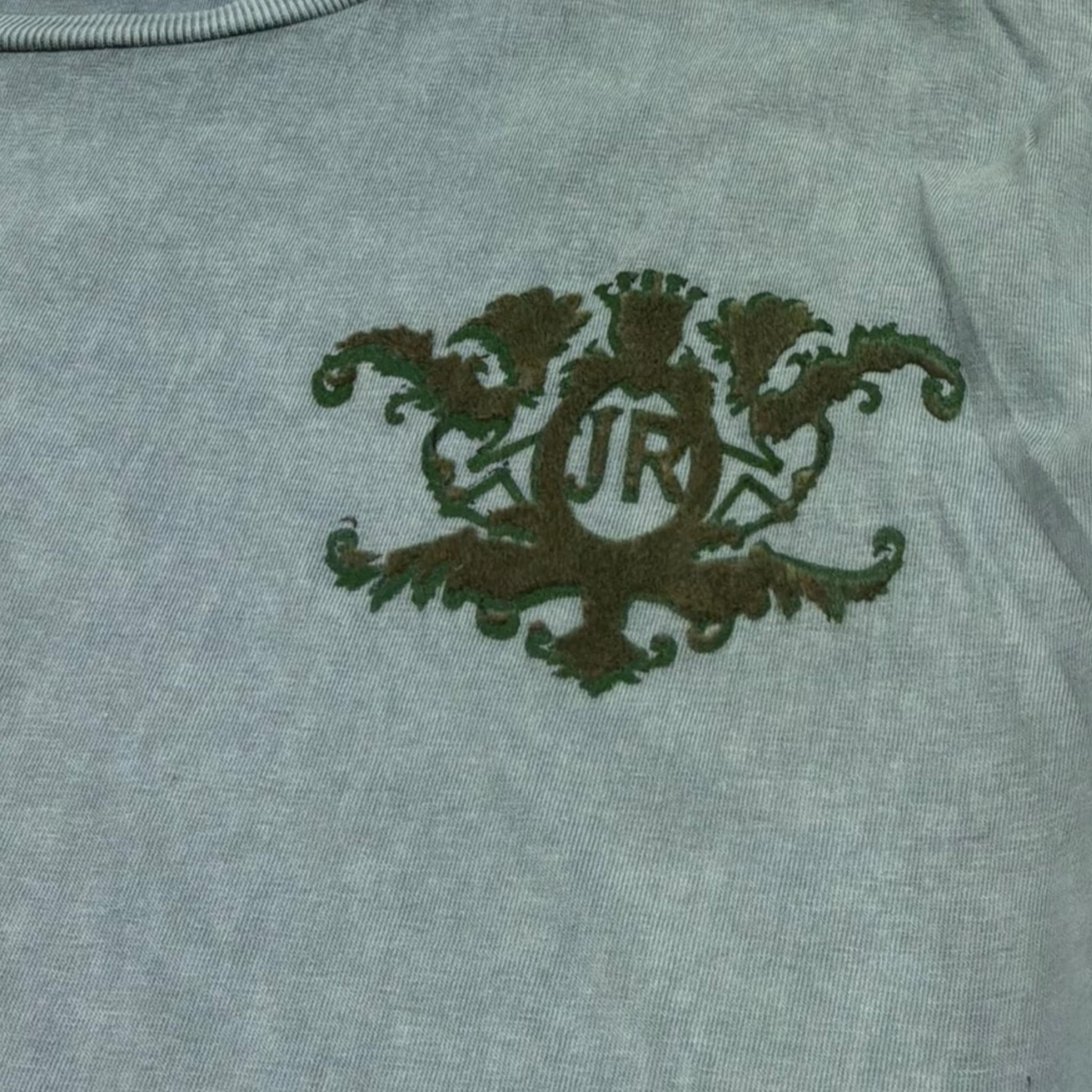 John Richmond Shirt Girocollo Tinta Unita con Stampa per Bambino RBP26156TS VERDE JOHN RICHMOND 