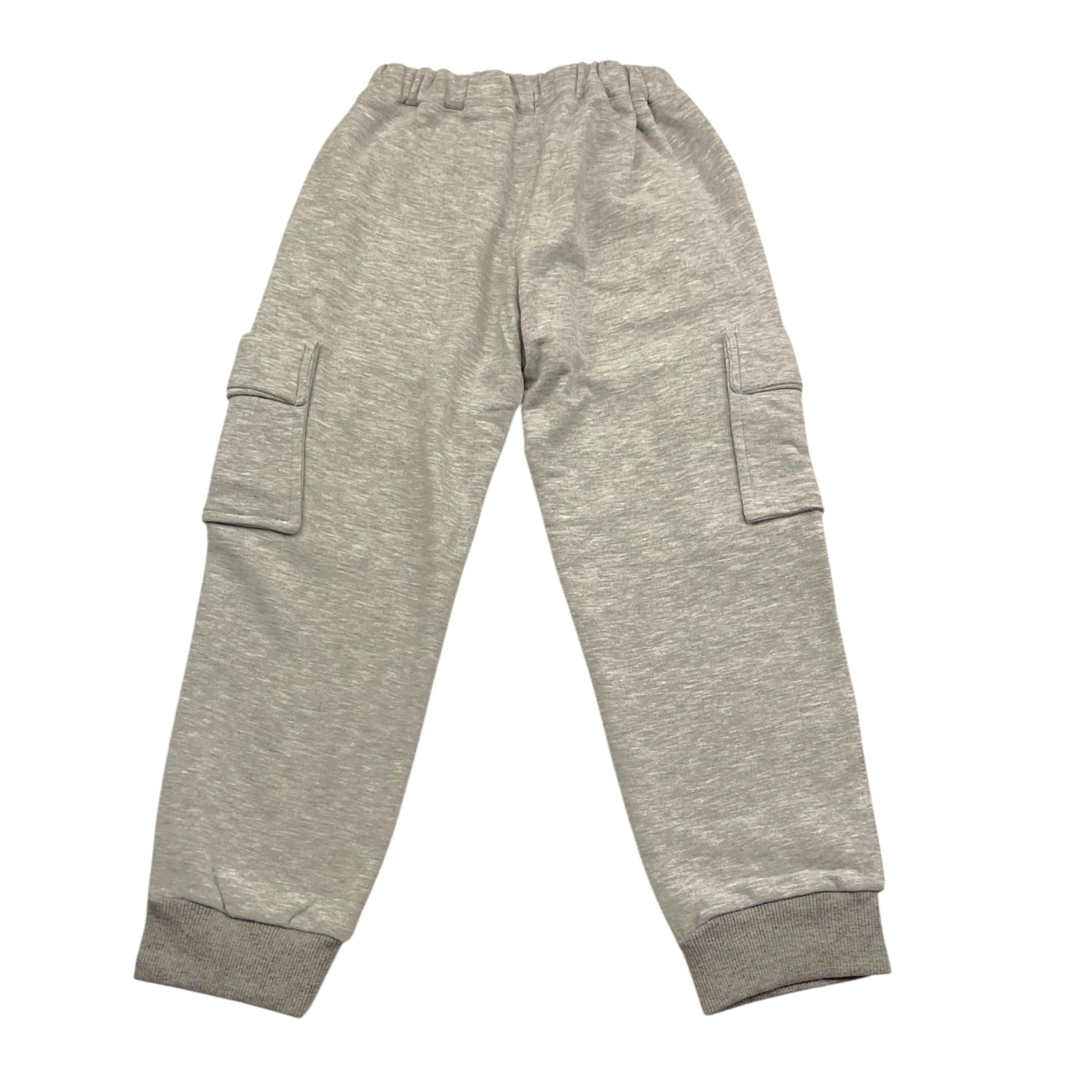 PETIT INDI pantalone modello tuta tinta unita Grigio per Bambino AW24BK8810 GRIGIO PETIT INDI 