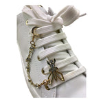 Patrizia Pepe Sneakers Tinta Unita con Lacci per Bambina PPJ305 BIANCO PATRIZIA PEPE 