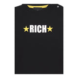 JOHN RICHMOND shirt girocollo tinta unita con stampa Nero per Neonato RIA24063TS NERO JOHN RICHMOND 