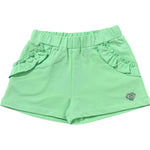 Liu Jo Short Tinta Unita con Logo per Neonata KA5083 VERDE LIU JO 