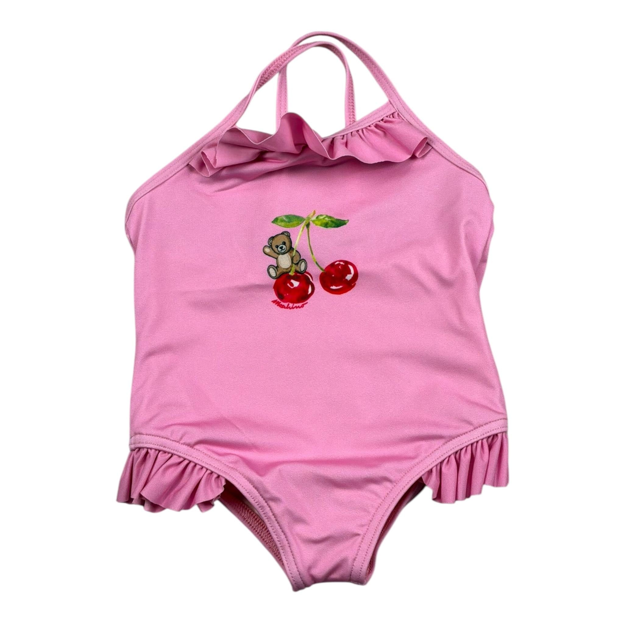 Moschino Costume Intero Tinta Unita con Stampa per Neonata MBL00G ROSA MOSCHINO 