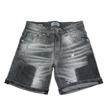 Cianotic Bermuda In Denim Tinta Unita con Strappi per Bambino 20165 NERO CIANOTIC 