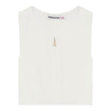 Patrizia Pepe Tutina Intera Tinta Unita per Bambina 7T0018 BIANCO PATRIZIA PEPE 