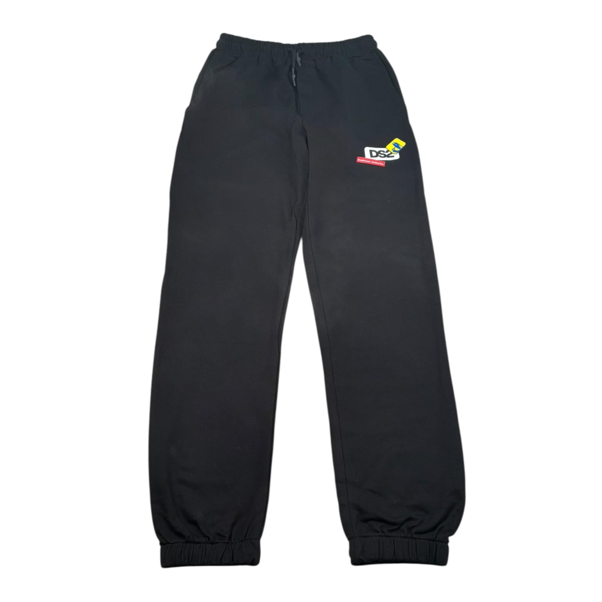 Dropseason2 Pantalone Tinta Unita Modello Tuta per Bambino SS242K04 NERO DROPSEASON2 