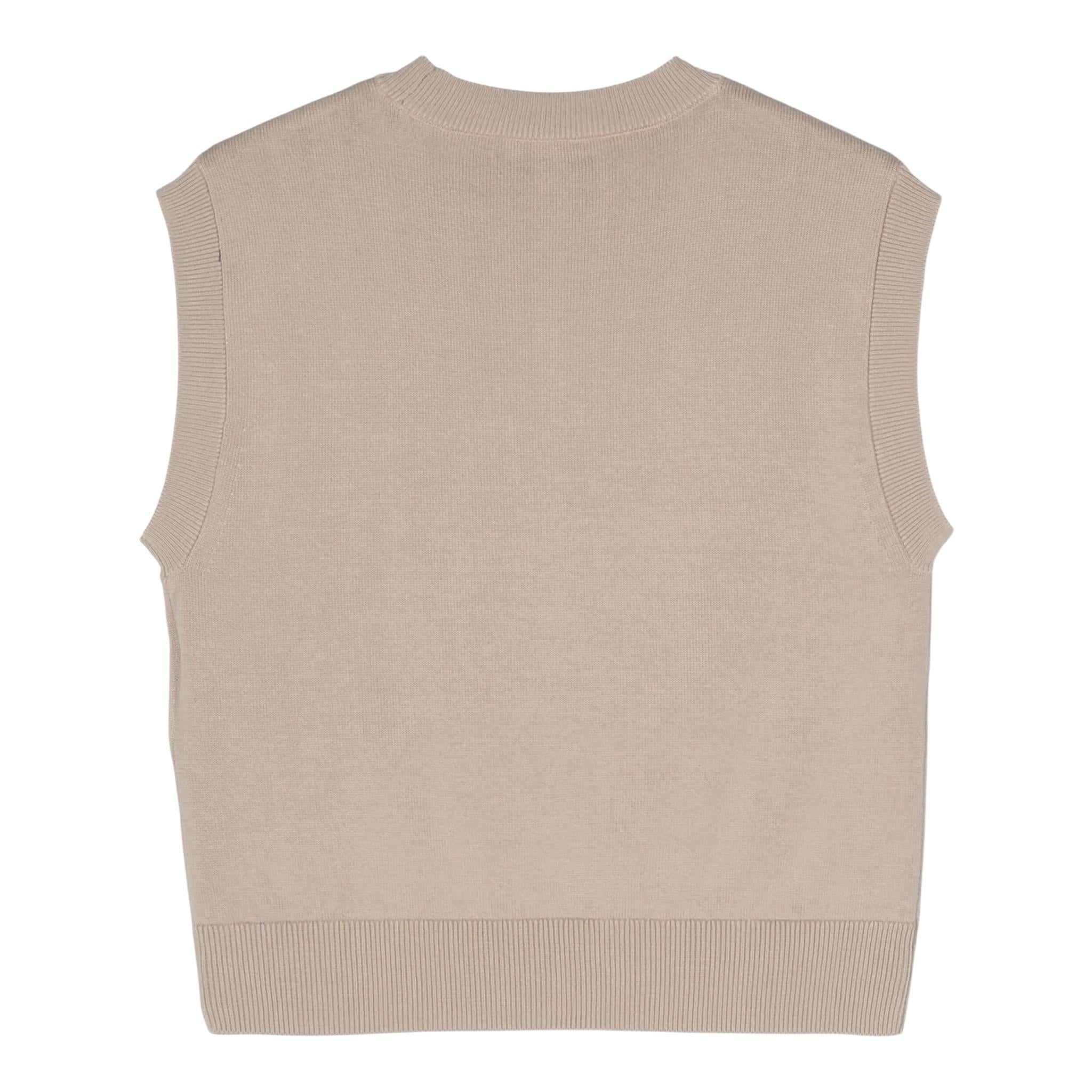 Emporio Armani Gilet In Maglia Tinta Unita Girocollo per Bambino 3D4M52 BEIGE EMPORIO ARMANI 