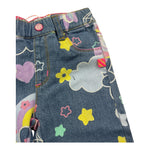 Billieblush Jeans Tinta Unita con Stampa Fiori per Neonata U20408 AZZURRO BillIEBLUSH 