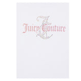 Juicy Couture T-Shirt Girocollo Tinta Unita Cn Stampa In Contrasto Bianco per Bambina