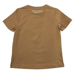 TRUSSARDI t-shirt girocollo tinta unita con stampa in contrasto Beige per Bambino TGA25111TS BEIGE TRUSSARDI 