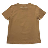 TRUSSARDI t-shirt girocollo tinta unita con stampa in contrasto Beige per Bambino TGA25111TS BEIGE TRUSSARDI 