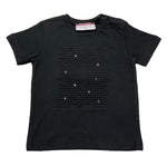 Cesare Paciotti T-Shirt Girocollo Tinta Unita con Stampa per Neonato TSP5164BN NERO CESARE PACIOTTI 