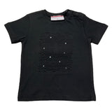 Cesare Paciotti T-Shirt Girocollo Tinta Unita con Stampa per Neonato TSP5164BN NERO CESARE PACIOTTI 