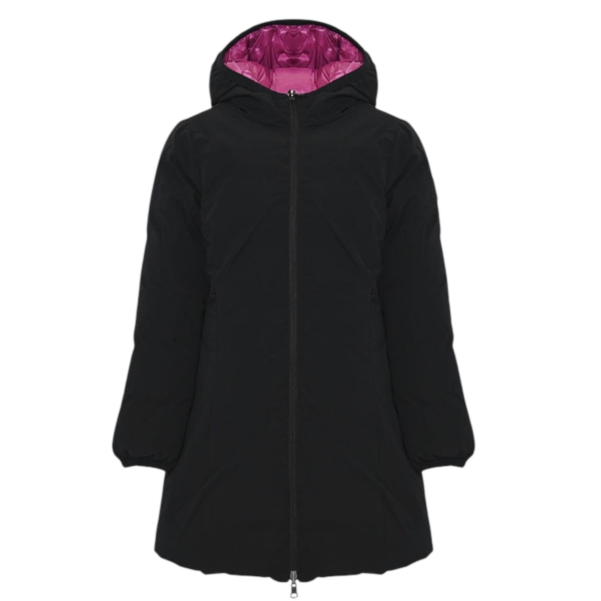 REFRIGUE giubbino reversibile con zip e cappuccio Nero/fuxia per Bambina 2841O0002 NERO/FUXIA REFRIGUE 