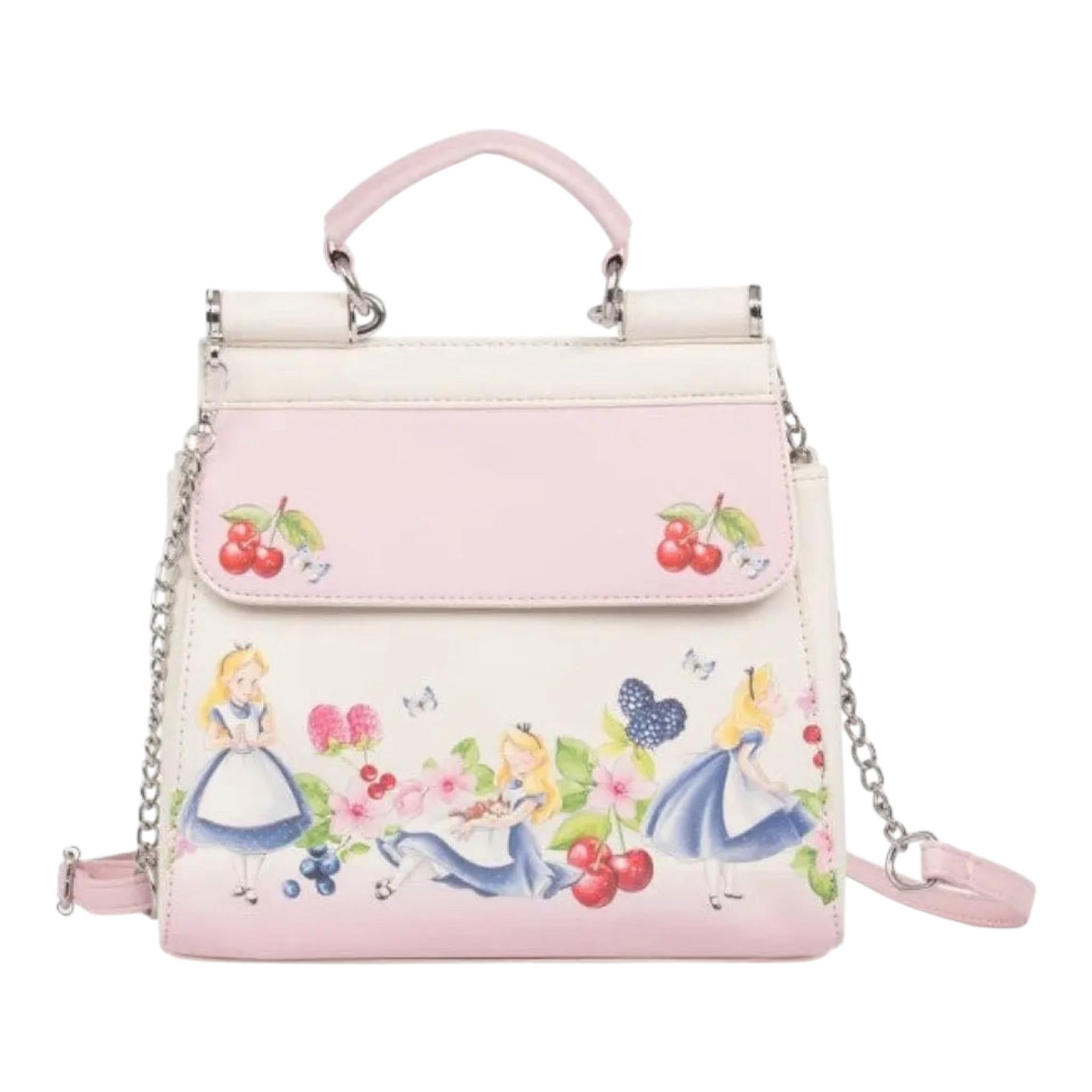 Monnalisa Borsa Tinta Unita con Stampa per Bambina 19E013 BIANCO MONNALISA 