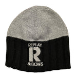 REPLAY & SONS cappelli bicolore con logo Grigio per Bambino R2141 GRIGIO REPLAY & SONS 