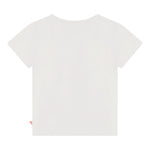 BillIEBLUSH t-shirt tinta unita girocollo con paillettes Bianco per Bambina U20493J BIANCO BillIEBLUSH 