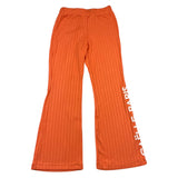 Gaelle Pantalone Modello Zampa Tinta Unita Co Stampa Logo Arancione per Bambina