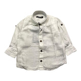 Never Too Camicia Manica Lunga Tinta Unita Bianco Per Neonato