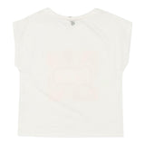 Dixie T-Shirt Tinta Unita Girocollo con Stampa per Bambina MBC7030G50 BIANCO DIXIE 