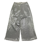 Met Pantalone Tinta Unita con Girovita Regolabile per Bambina ME335 ARGENTO MET 