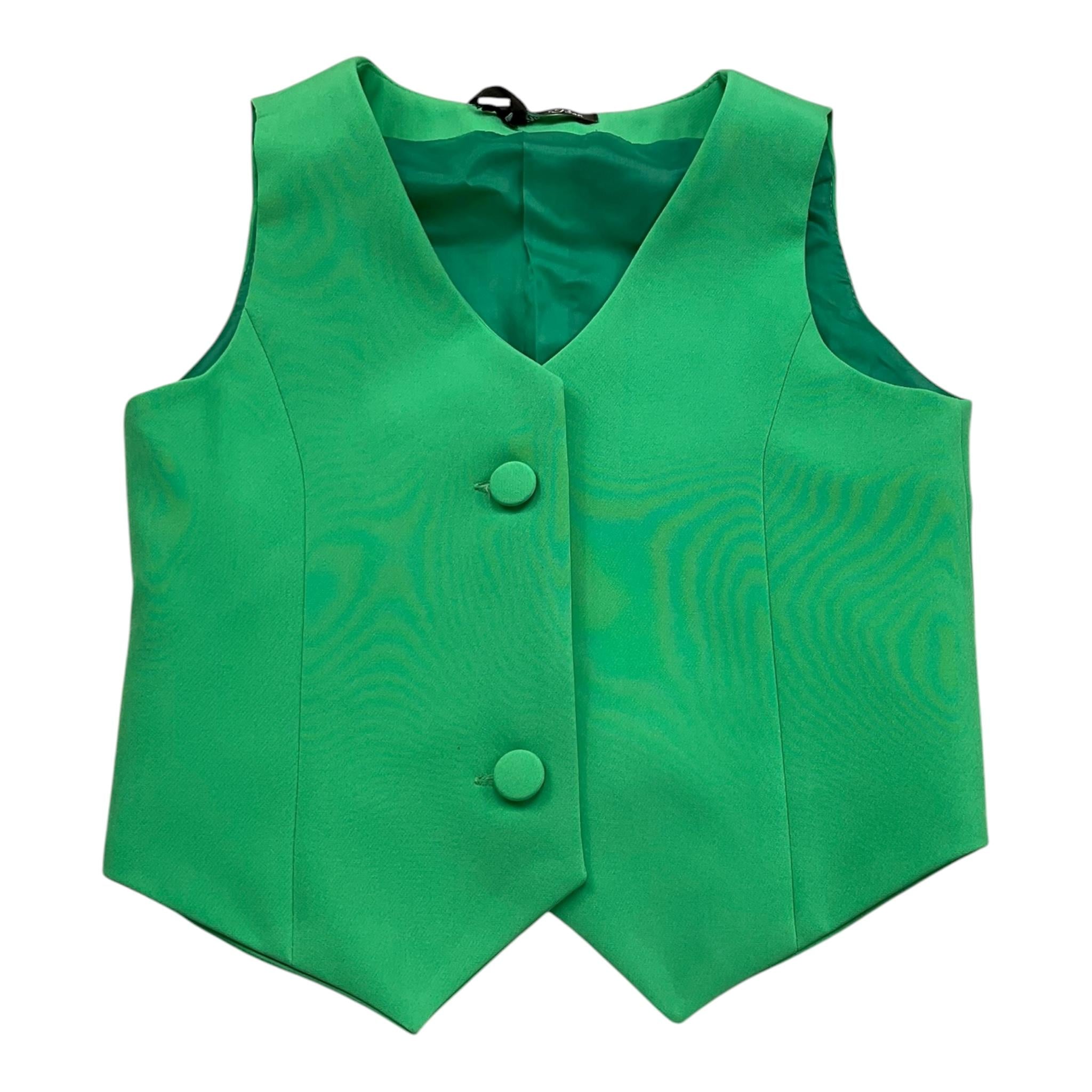 Petit Posh Gilet Tinta Unita per Bambina GFBS25028GL VERDE PETIT POSH 