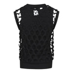 Dkny Canotta Tinta Unita Cont Trafori per Bambina D62317 NERO DKNY 