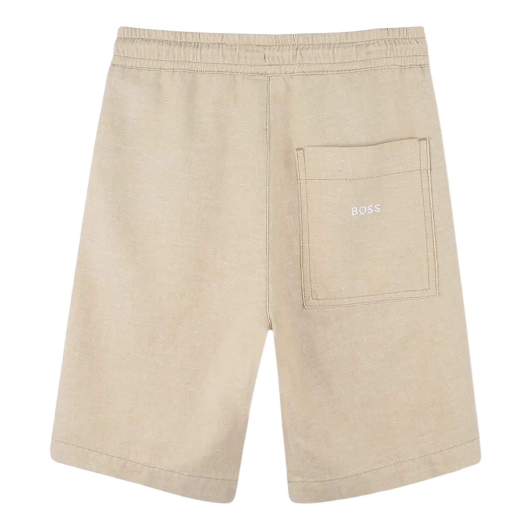Boss Bermuda Tinta Unita con Elastico In Vita per Neonato J52082XX BEIGE BOSS 