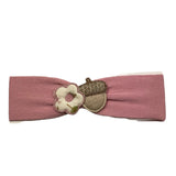 NINNAOH tutina tinta unita con applicazioni Rosa per Neonata I2499FA ROSA NINNAOH 