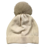 COLORI CHIARI cappello tinta unita con pon pon Panna per Neonato MN787295 PANNA COLORI CHIARI 
